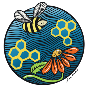 The Bee in Me Sticker