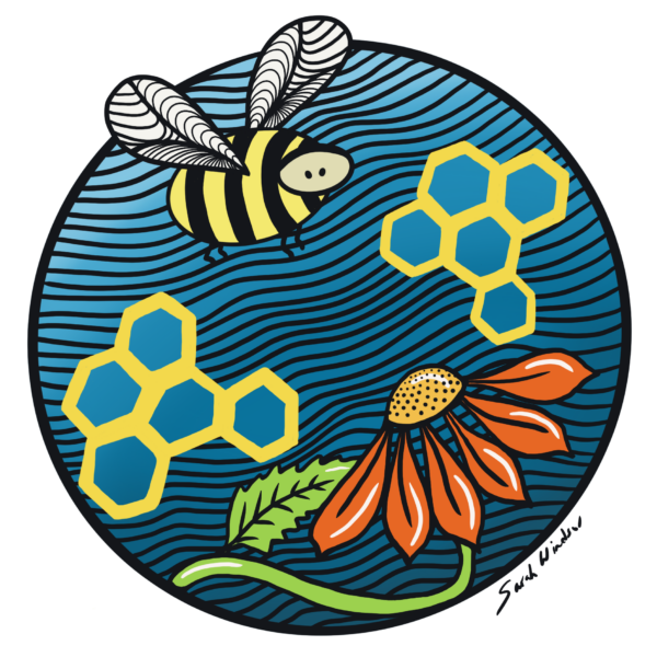 The Bee in Me Sticker