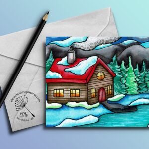 Cottage & Mountains Card-3