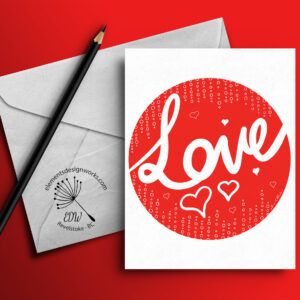 Greeting Card - Love - Red
