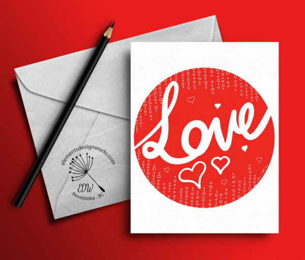 Greeting Card - Love - Red