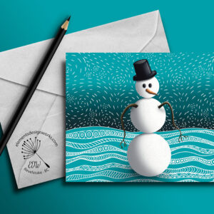Greeting Card - Snowman