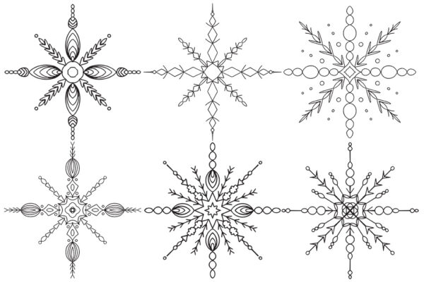 Snowflakes - Set of 6