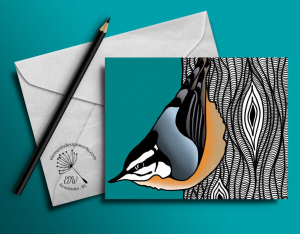 Greeting Card - The Nuthatch