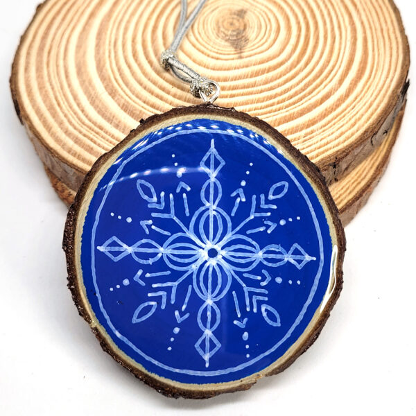 Ornament - Snowflake/Revelstoke - Blue - 1